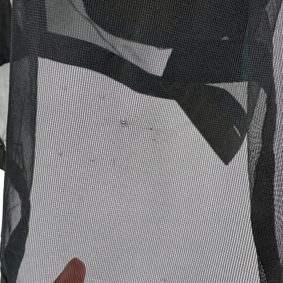 INITIAL Fashion The Unusual Experience Relaxed‎ Jacket Womens S Mesh Avant Garde - Picture 10 of 11